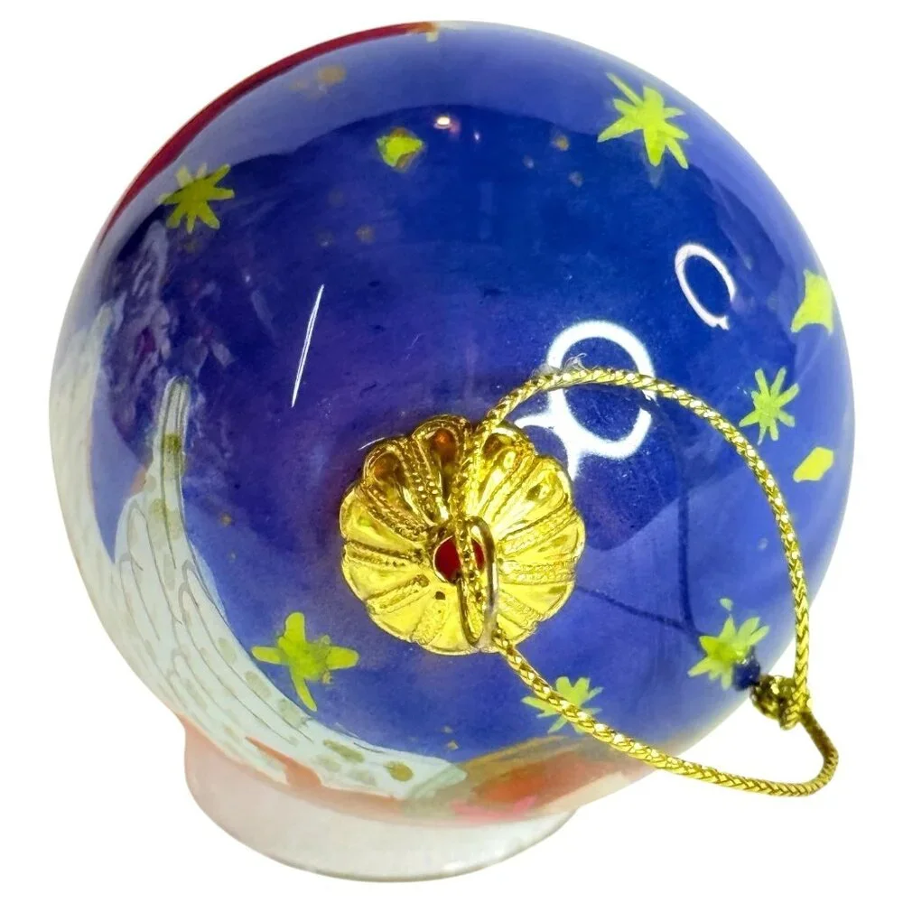Pier 1 Imports Li Bien Angel With Harp Christmas Ornament 2010 In Red Box